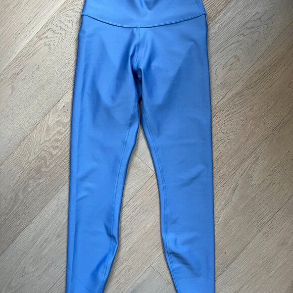 ALO 7/8 High-Waist Airlift Leggins Crystal Clear Blue Size XS VGUC - Picture 3 of 5